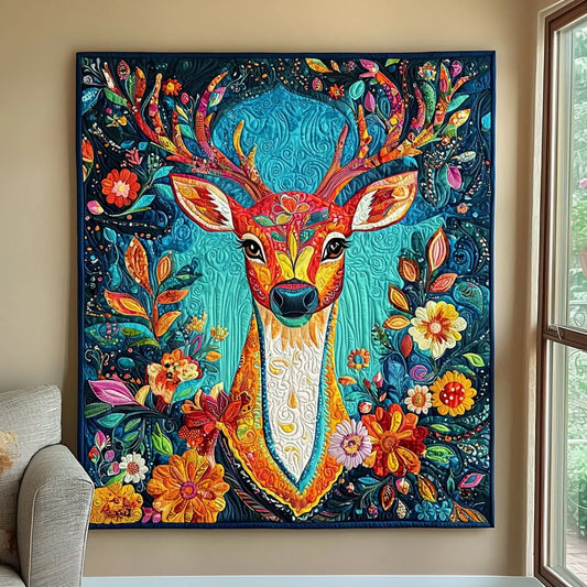 Enchanted Deer Quilt Blanket