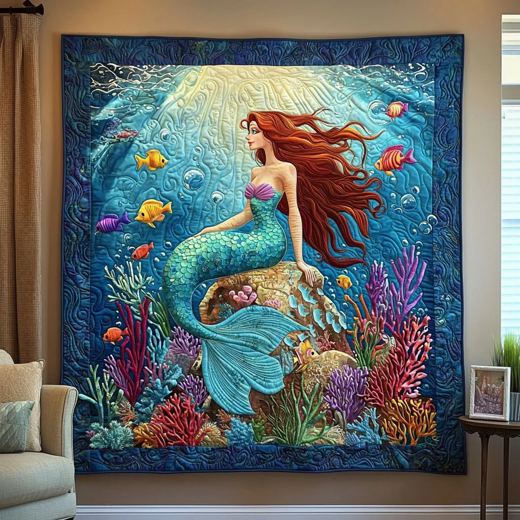Enchanted Mermaid Quilt Blanket