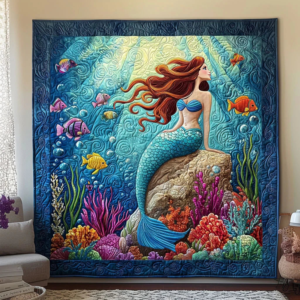 Enchanted Mermaid Quilt Blanket