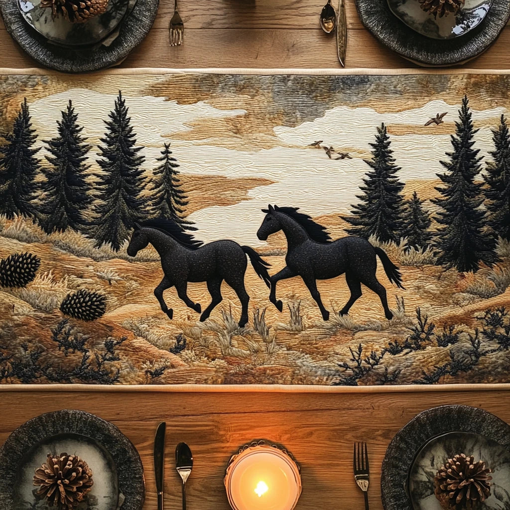 Equine Escape Quilted Table Runner