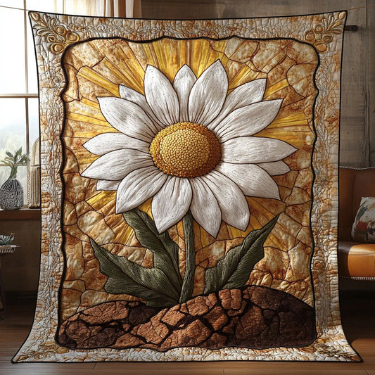 Eternal Bloom Daisy Quilt Blanket