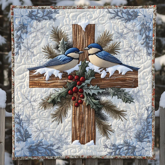 Eternal Bluebird Quilt Blanket