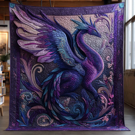 Eternal Dragon Quilt Blanket