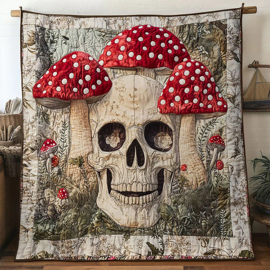 Eternal Garden Skull Quilt Blanket