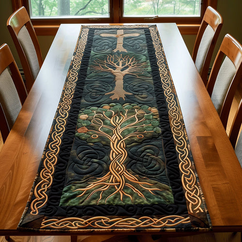 Eternal Growth Quilted Table Runner