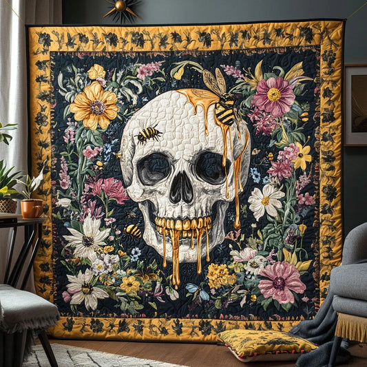 Eternal Honey Skull Quilt Blanket