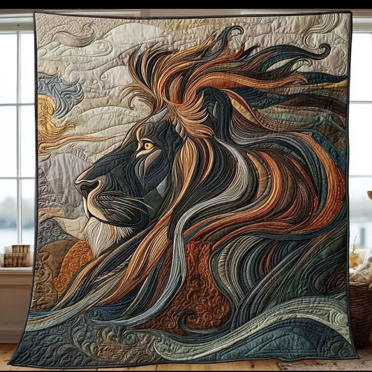 Eternal Lion Quilt Blanket