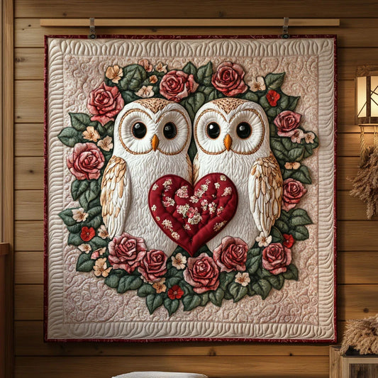 Eternal Love Owls Quilt Blanket