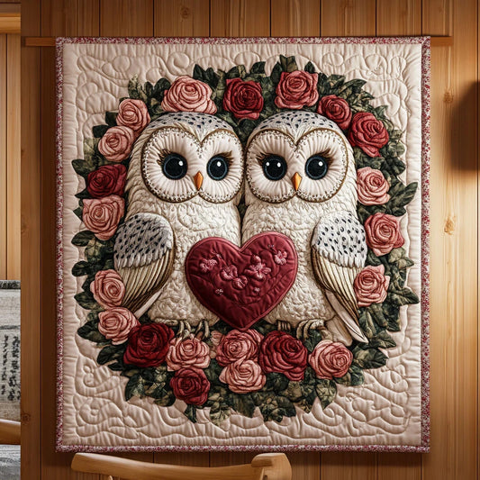 Eternal Love Owls Quilt Blanket