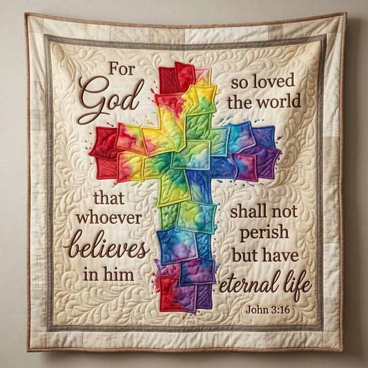 Eternal Love Scripture Quilt Blanket