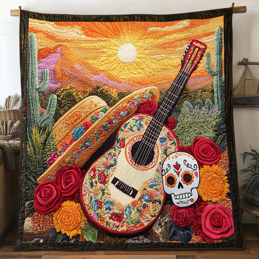 Eternal Melody Guitar Quilt Blanket