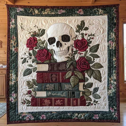 Eternal Skull Book Quilt Blanket