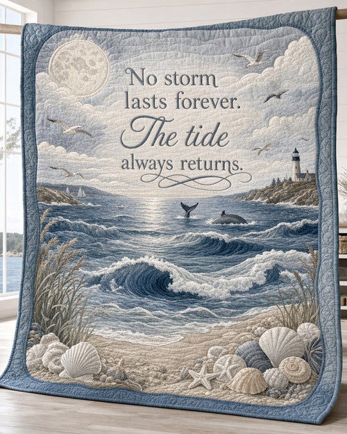 Eternal Tide Quilt Blanket - Quilted Blanket by OtterMia