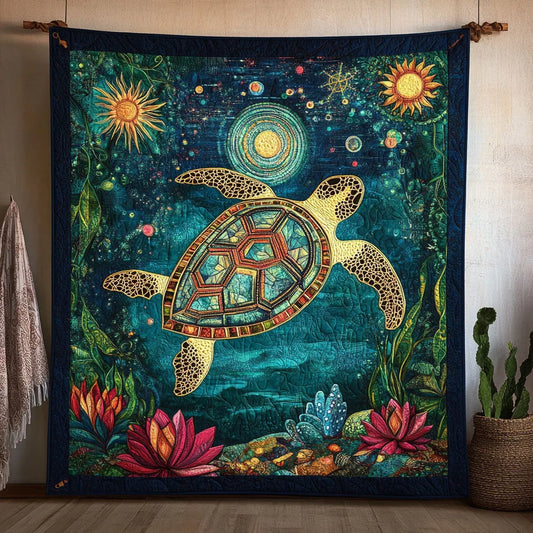 Eternal Turtle Quilt Blanket