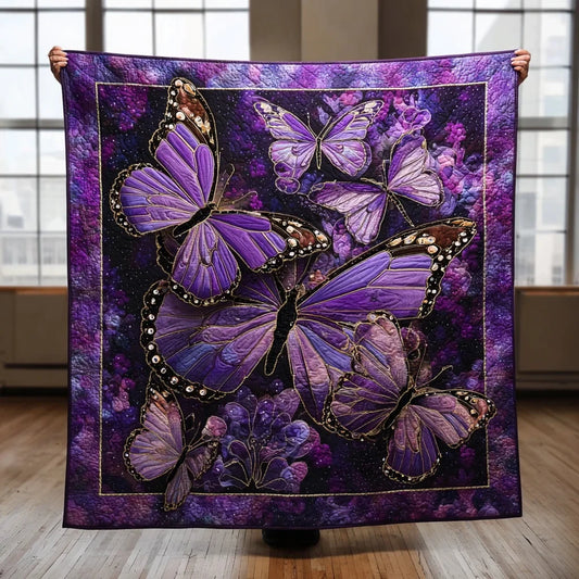 Ethereal Butterflies Quilt Blanket