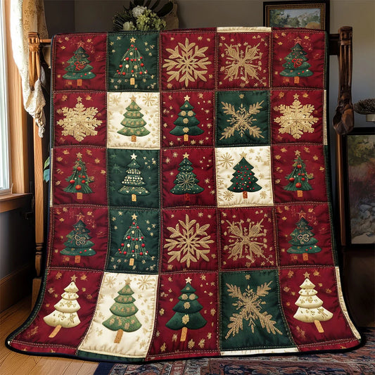 Evergreen Cheer Quilt Blanket