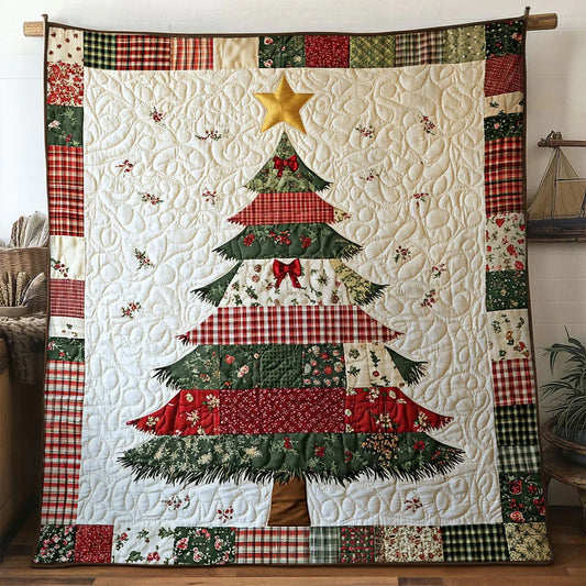 Evergreen Quilt Christmas Tree Quilt Blanket