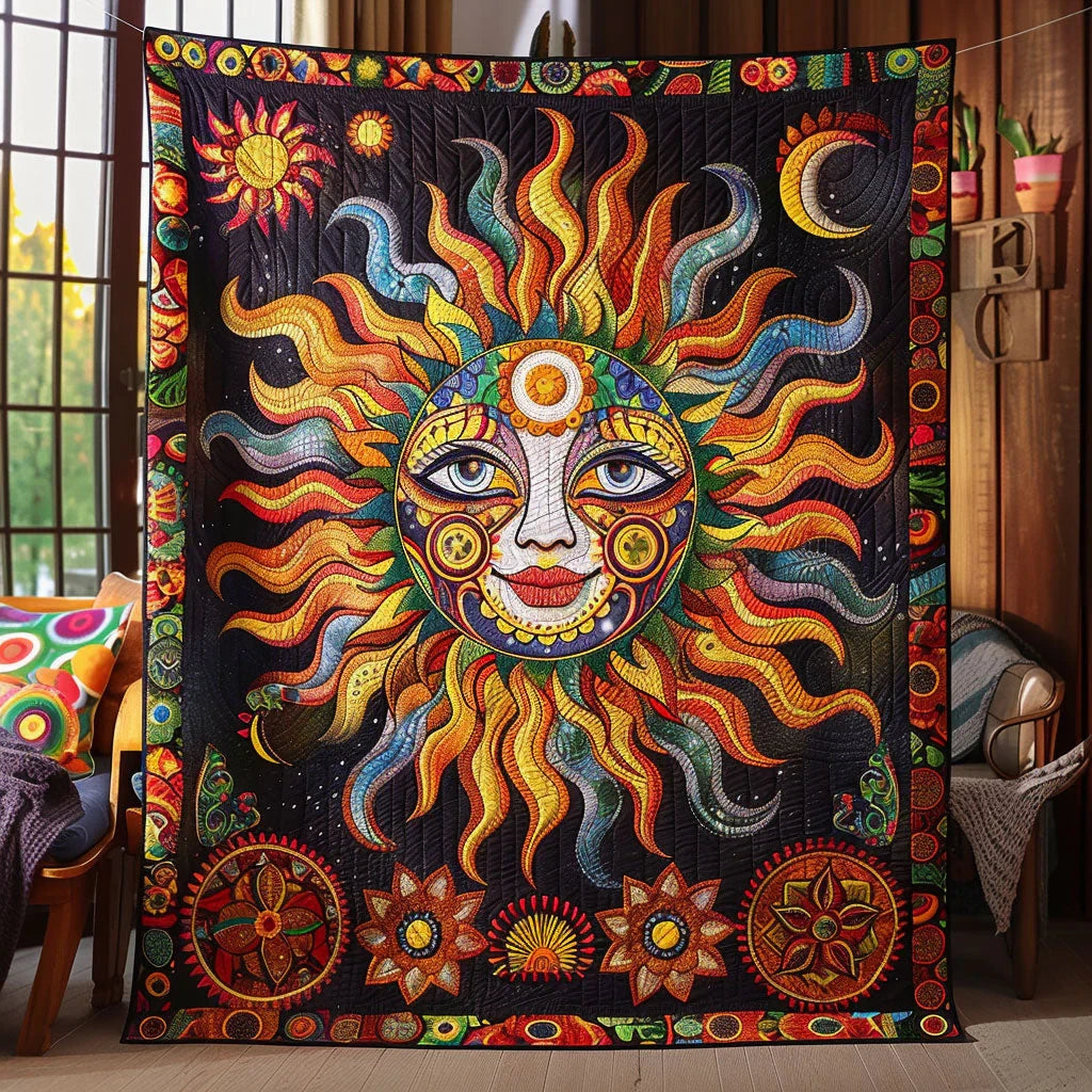 Eye Of The Cosmic Quilt Blanket