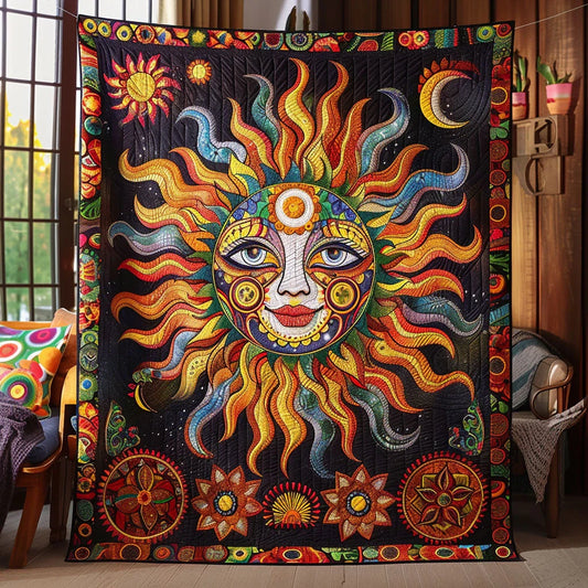 Eye Of The Cosmic Quilt Blanket
