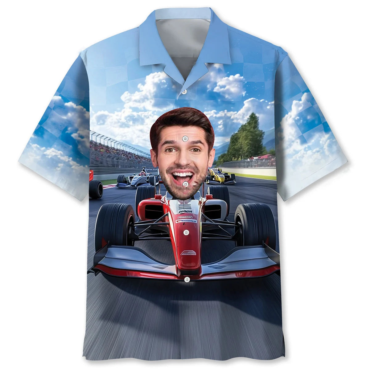 F1 Racing Custom Face Hawaiian Shirt