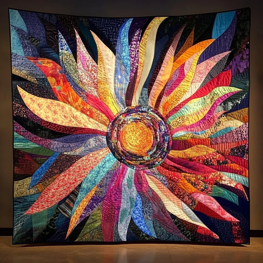 Fabric Petals Quilt Blanket