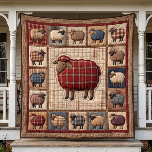 Fabric Sheep Quilt Blanket