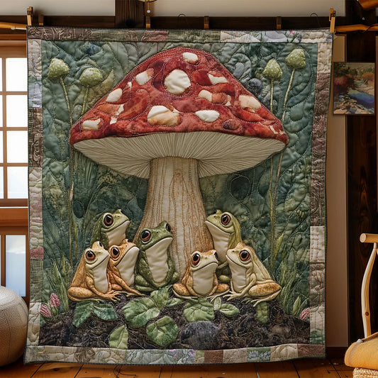 Fairy Toadstool Quilt Blanket