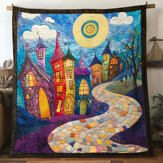 Fairytale Village Magic Hills Quilt Blanket