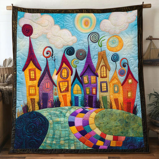 Fairytale Village Stardust Path Quilt Blanket