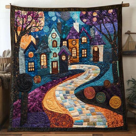 Fairytale Village Starry Glow Quilt Blanket