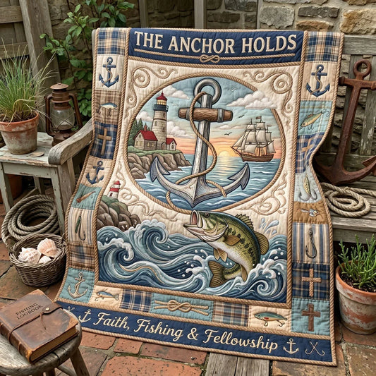 Faith And Fellowship Bass Quilt Blanket