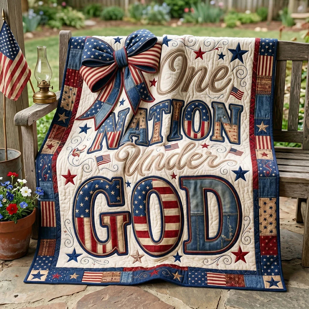 Faith And Freedom Forever Quilt Blanket