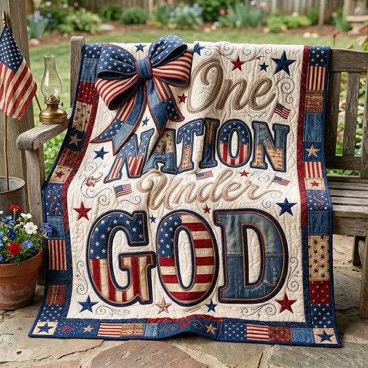 Faith And Freedom Forever Quilt Blanket