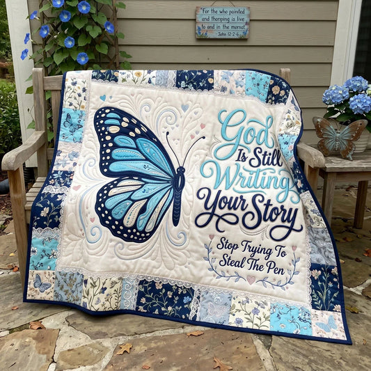 Faith Butterfly Quilt Blanket