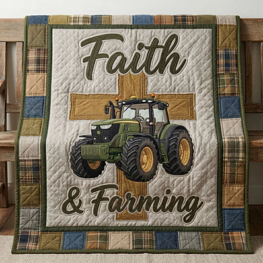 Faith & Farming Quilt Blanket