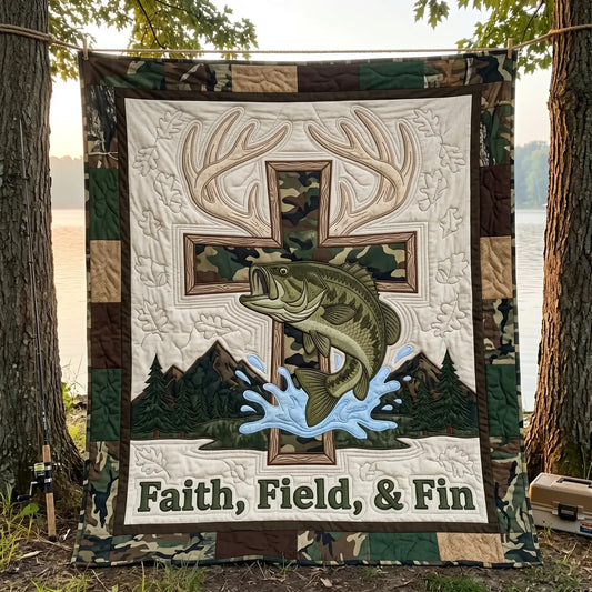 Faith Field Fin Quilt Blanket