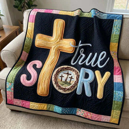 Faith Story Christian Quilt Blanket