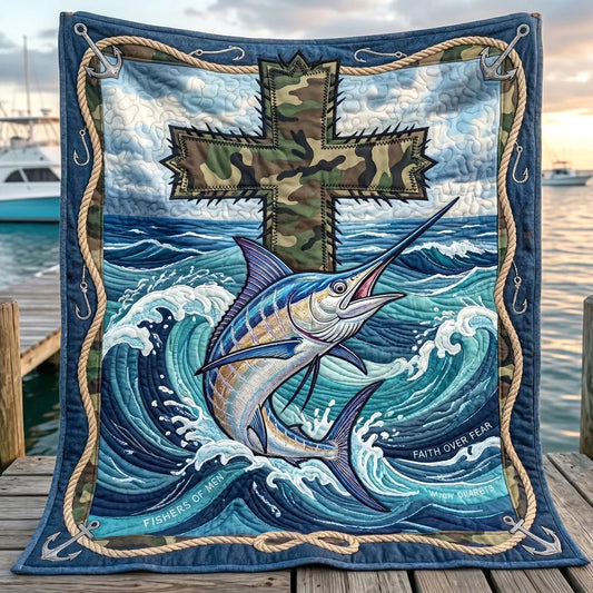 Faith Tide Marlin Quilt Blanket