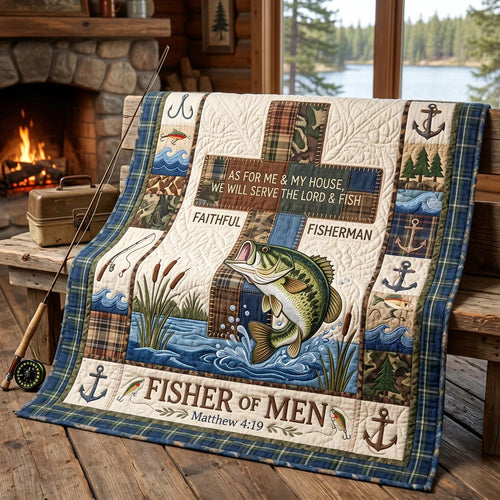 Faithful Fisherman Quilt Blanket