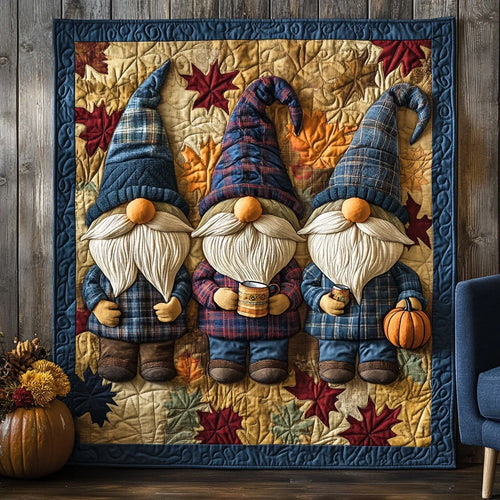 Fall Flannel Friends Quilt Blanket