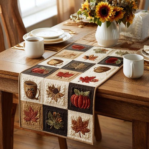 Fall Whisper Quilted Table Runner