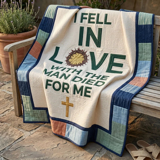 Fallen In Love Faith Quilt Blanket