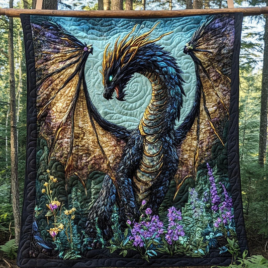 Fantasy Dragon Quilt Blanket