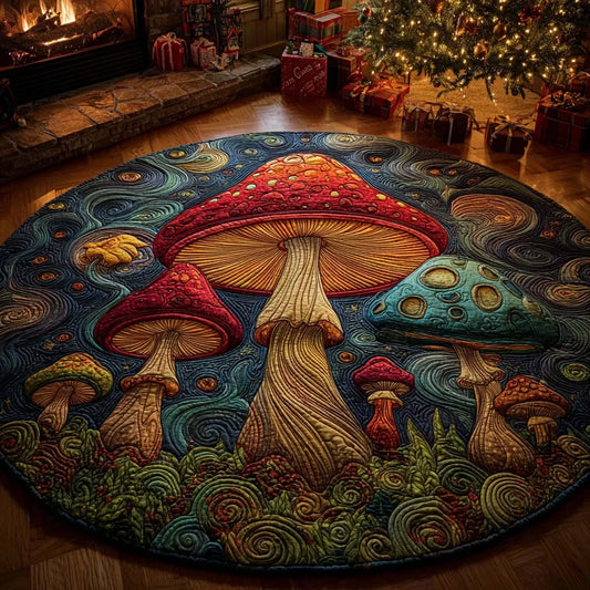 Fantasy Grove Quilted Round Mat