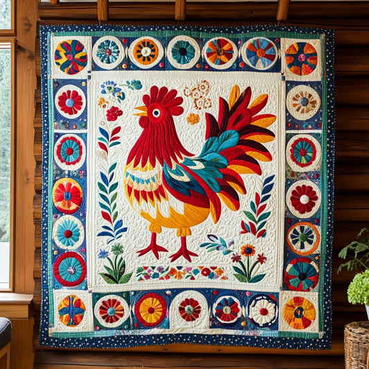 Farm Chicken Quilt Blanket