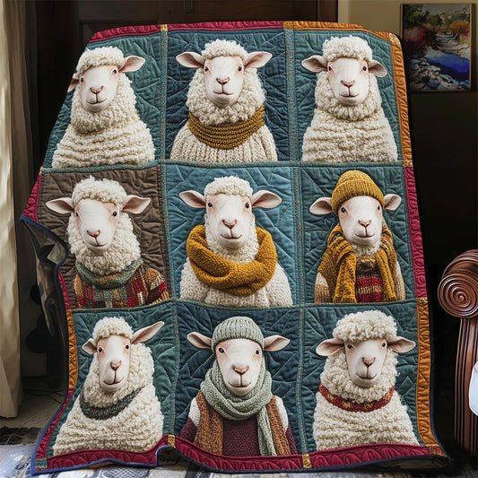 Farm Sheep Quilt Blanket