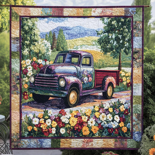 Farm Truck Quilt Blanket