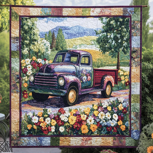 Farm Truck Quilt Blanket