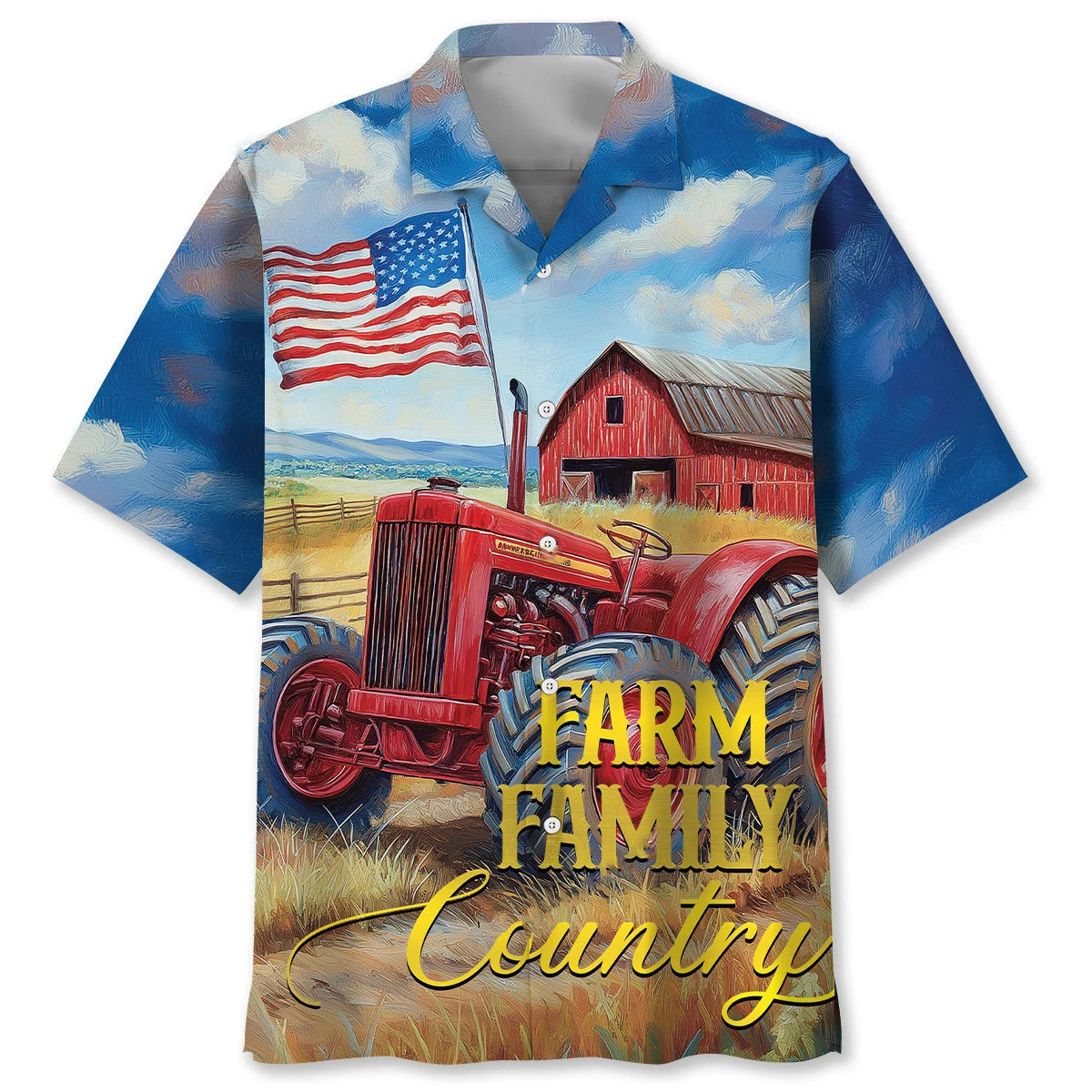 Farm Family Country Farmer Hawaiian Shirt