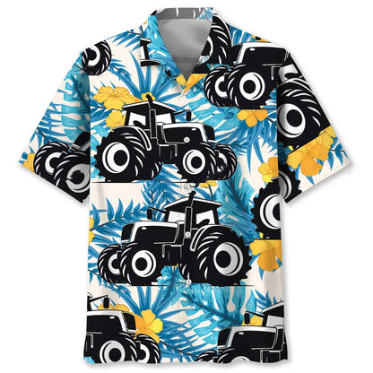 Farmer Nature Tractor Hawaiian Shirt